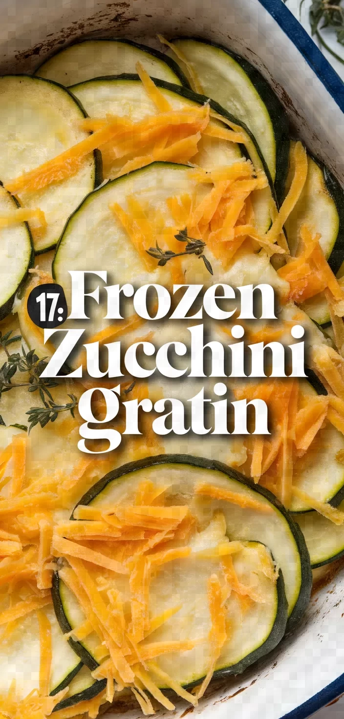 17. Frozen Zucchini Gratin