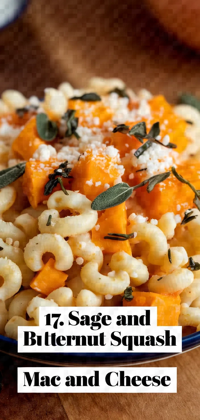 17. Sage and Butternut Squash Mac and Cheese