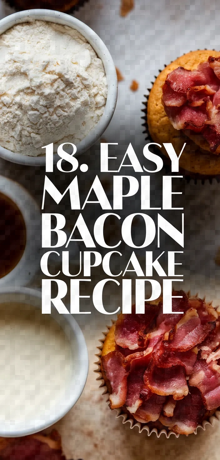 18. Easy Maple Bacon Cupcake Recipe