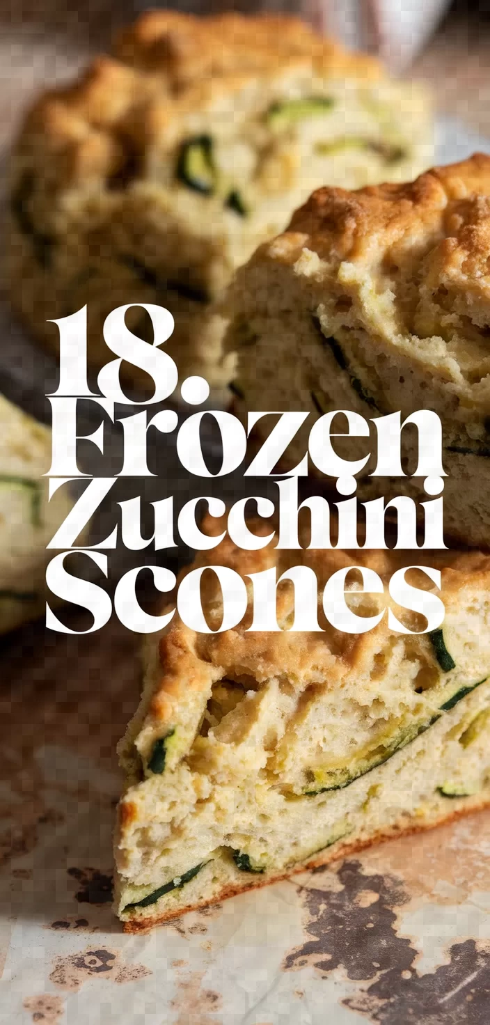 18. Frozen Zucchini Scones