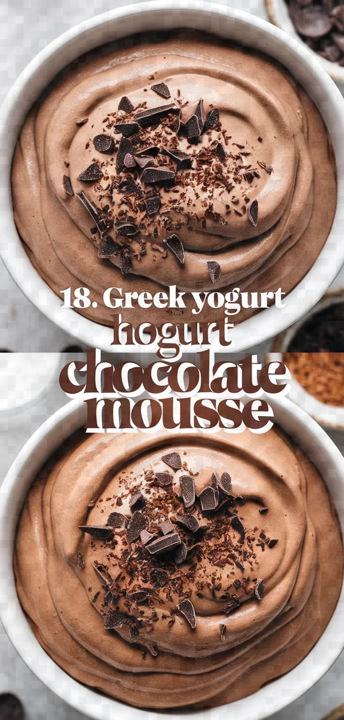 18. Greek Yogurt Chocolate Mousse