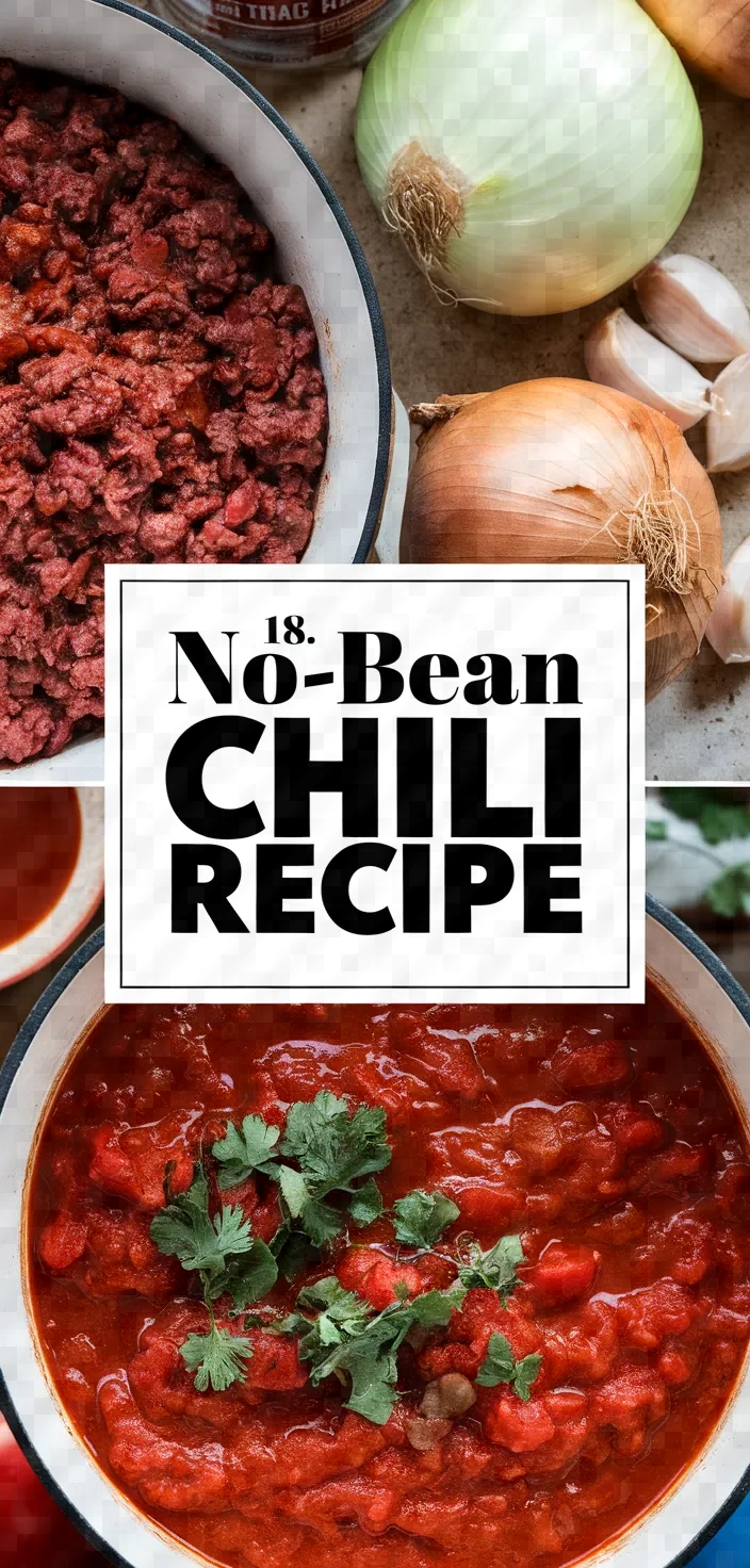 18. No-Bean Chili Recipe