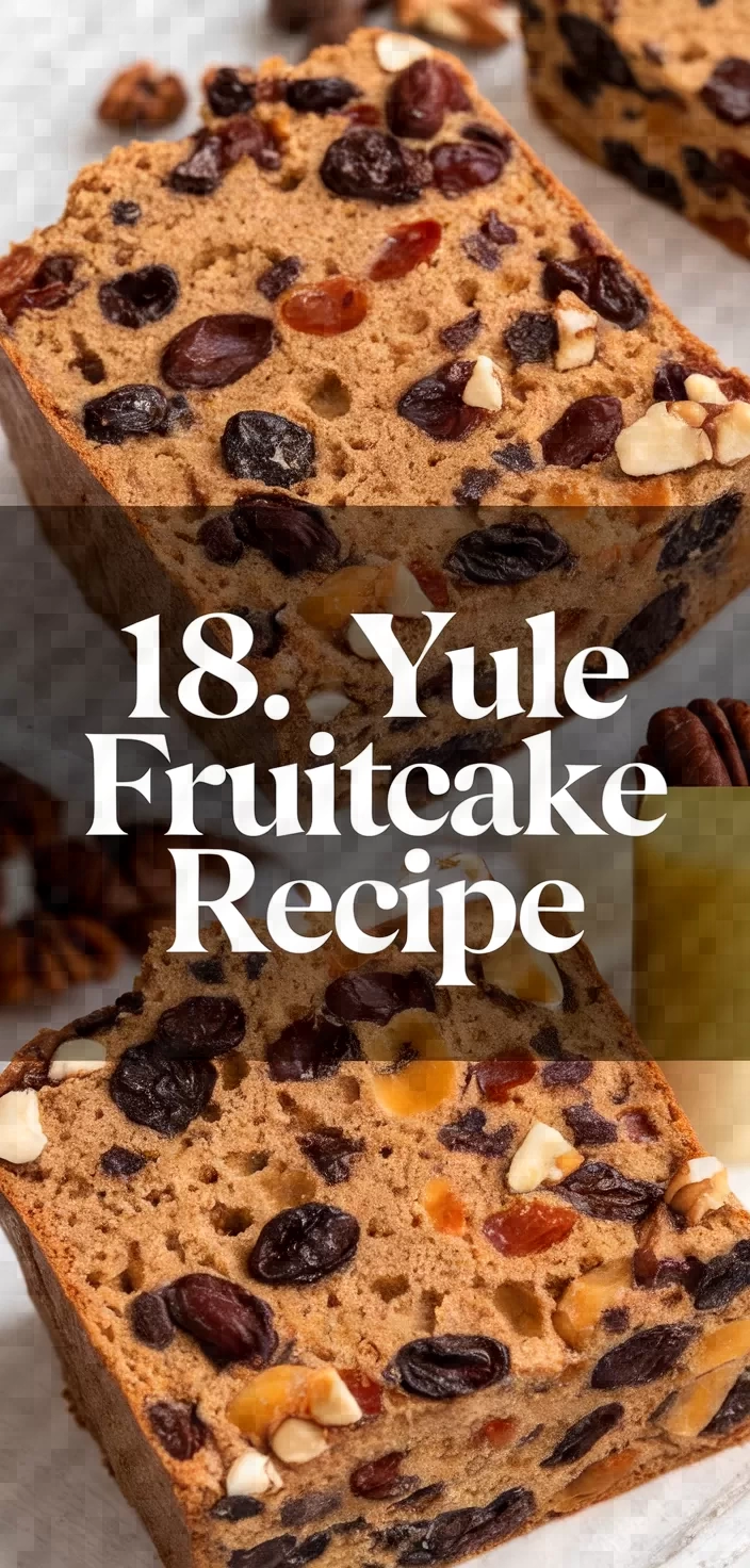 18. Yule Fruitcake Recipe