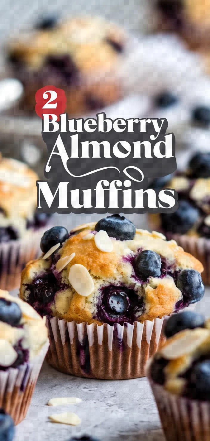 2. Blueberry Almond Muffins