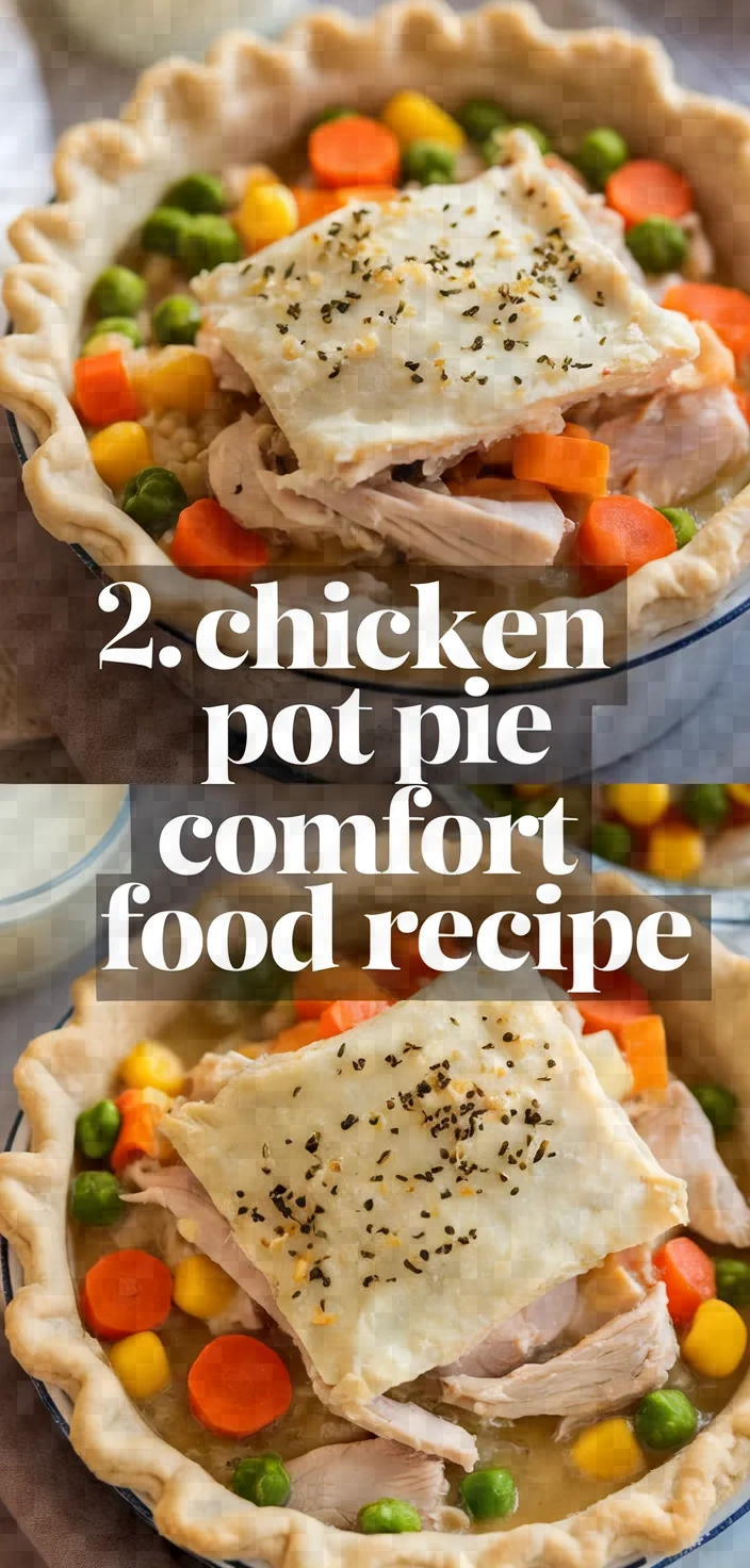 2. Chicken Pot Pie Comfort Food Recipe