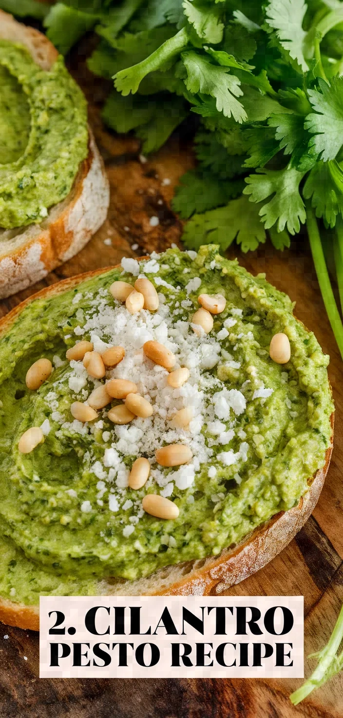 2. Cilantro Pesto Recipe