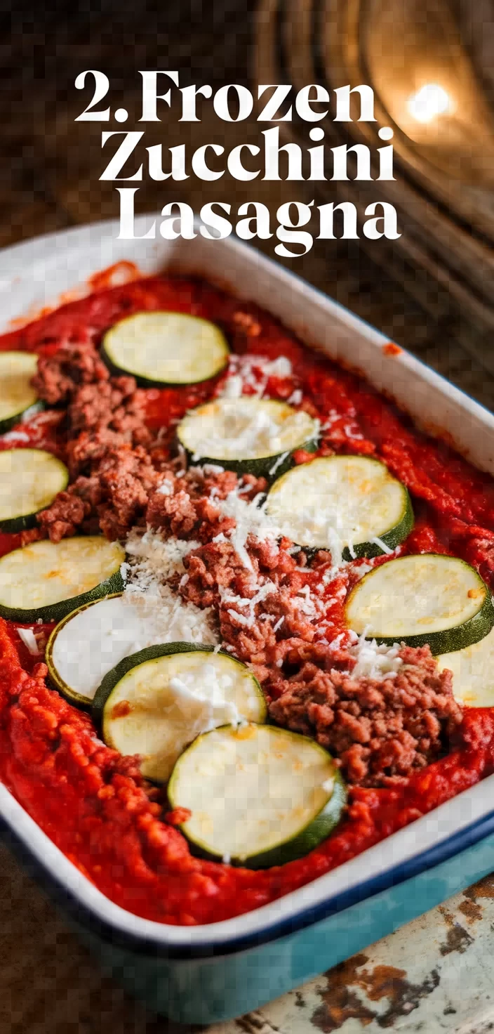 2. Frozen Zucchini Lasagna