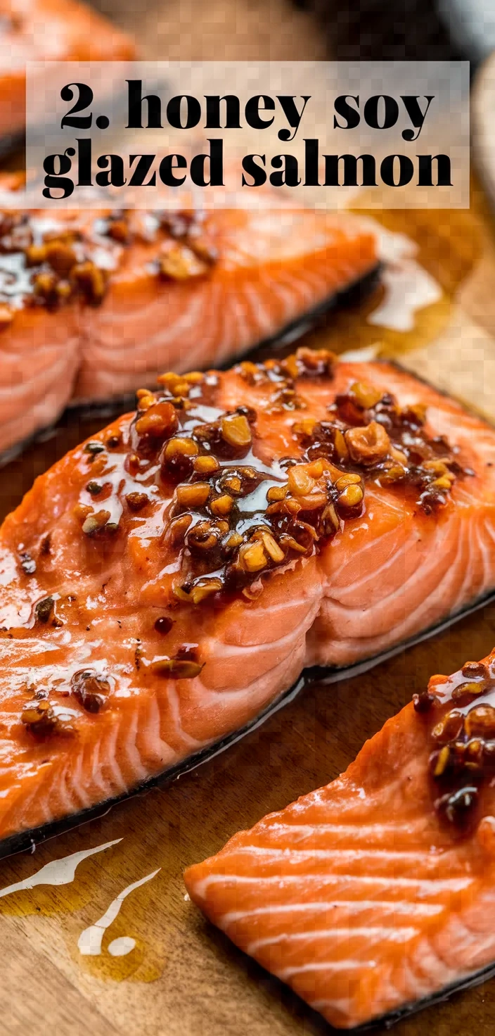 2. Honey Soy Glazed Salmon