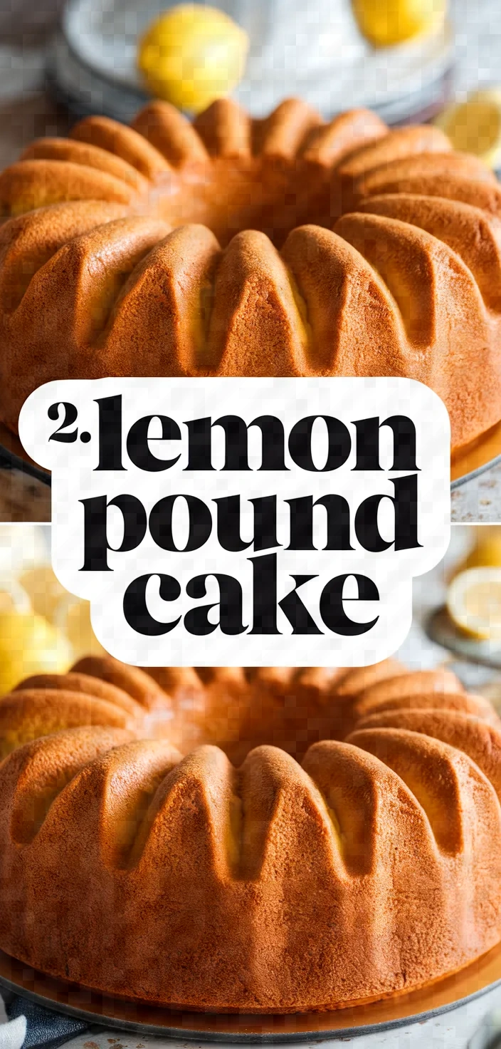 2. Lemon Pound Cake