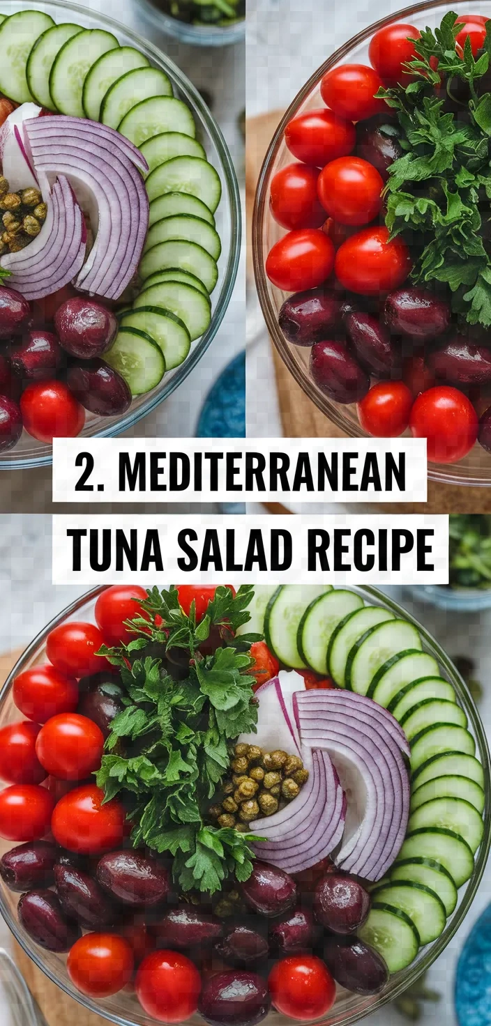 2. Mediterranean Tuna Salad Recipe