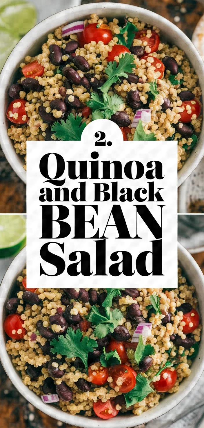 2. Quinoa and Black Bean Salad