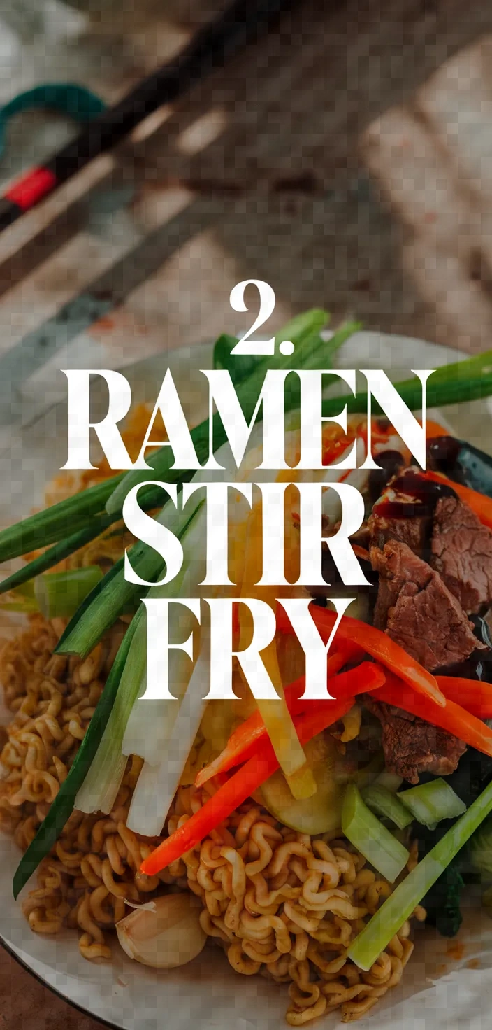 2. Ramen Stir Fry