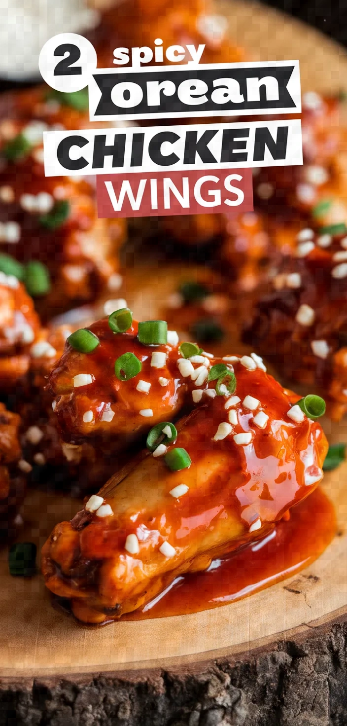 2. Spicy Korean Chicken Wings