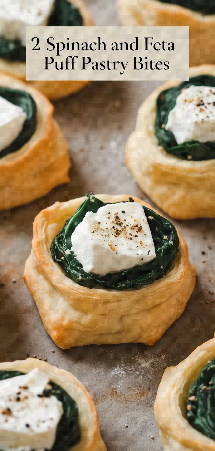 2. Spinach and Feta Puff Pastry Bites