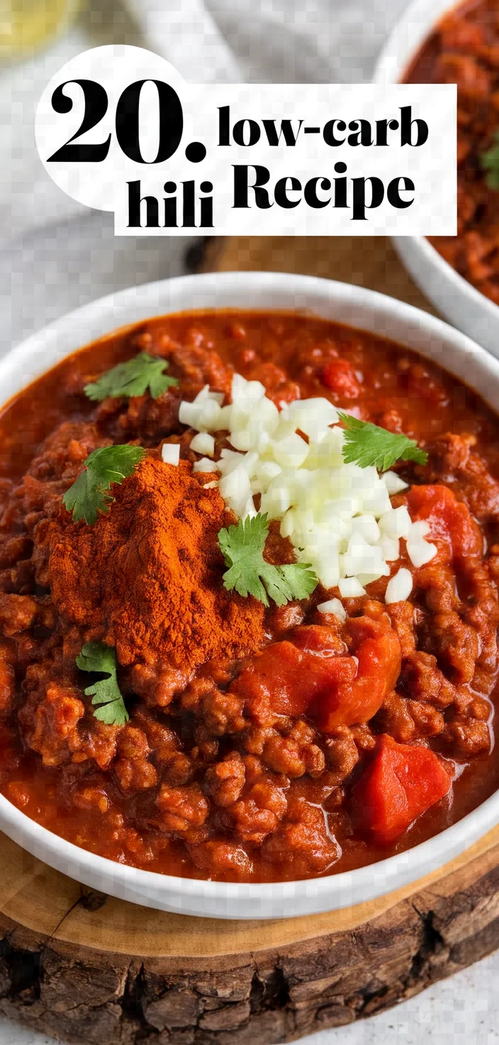 20. Low-Carb Chili Recipe