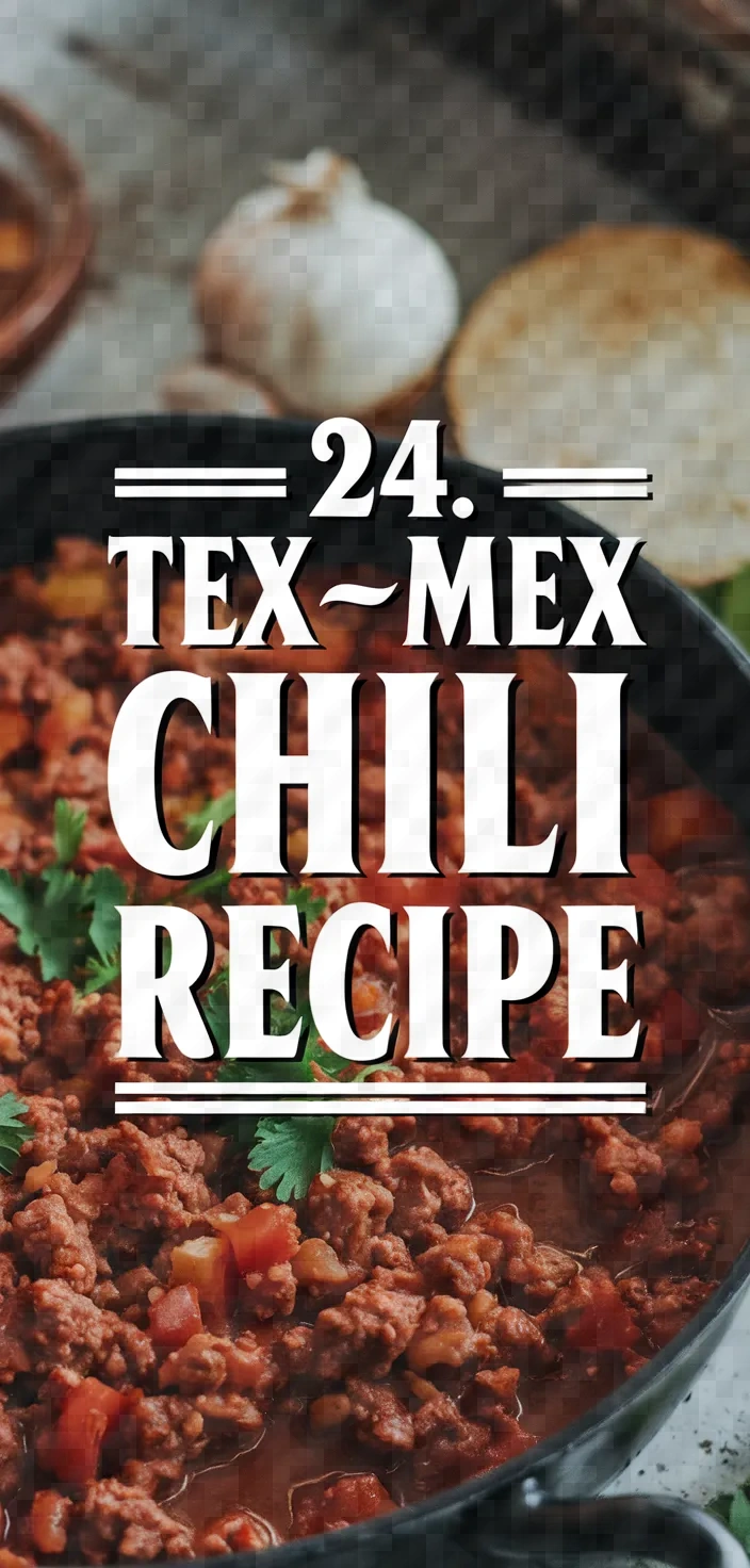 24. Tex-Mex Chili Recipe