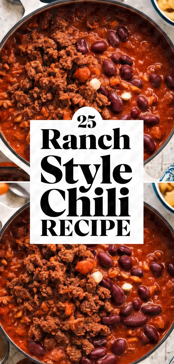 25. Ranch Style Chili Recipe