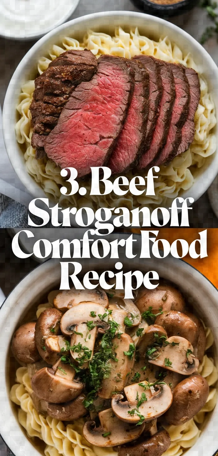 3. Beef Stroganoff Comfort Food Recipe