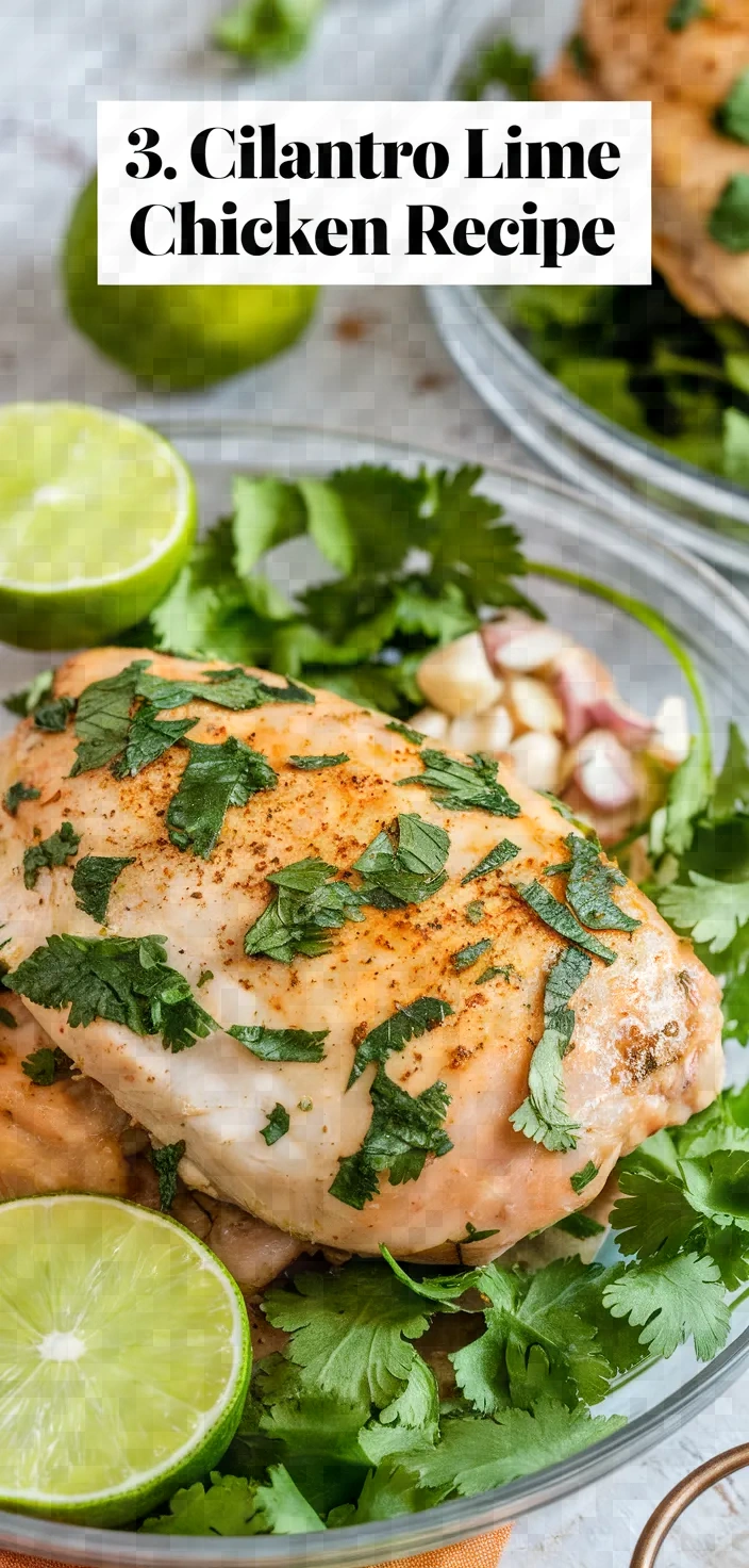 3. Cilantro Lime Chicken Recipe