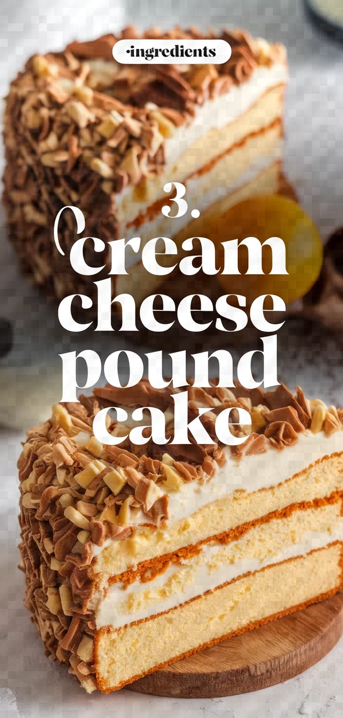 3. Cream Cheese Pound Cake