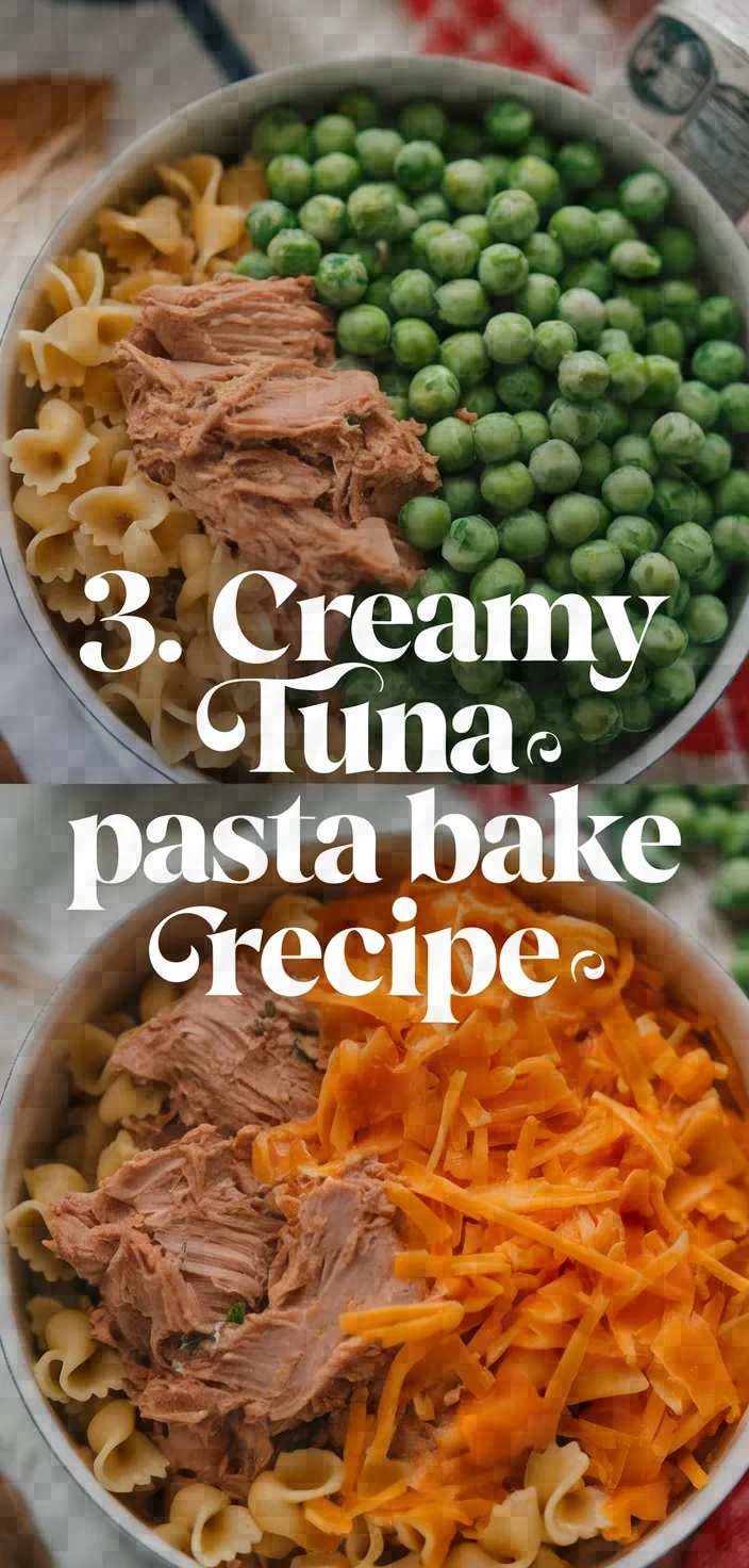 3. Creamy Tuna Pasta Bake Recipe