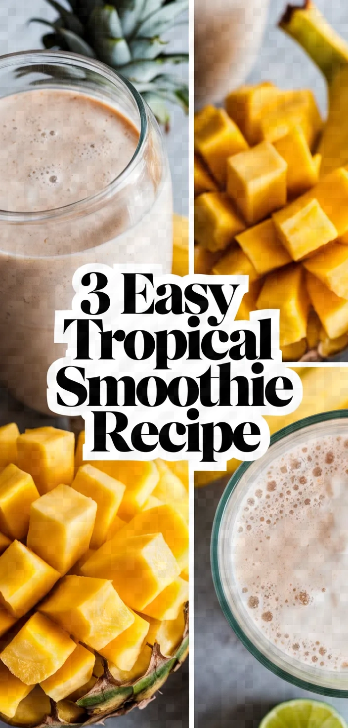 3. Easy Tropical Smoothie Recipe