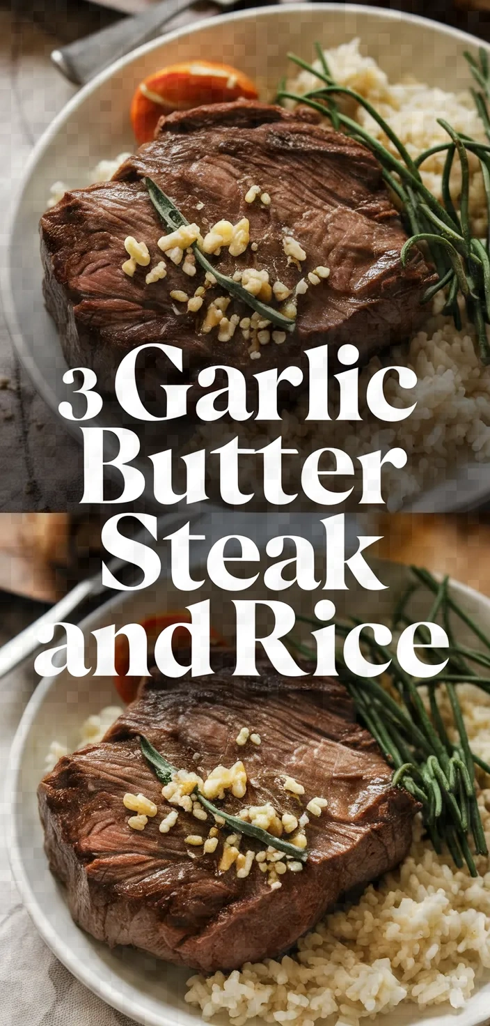 3. Garlic Butter Steak and Rice