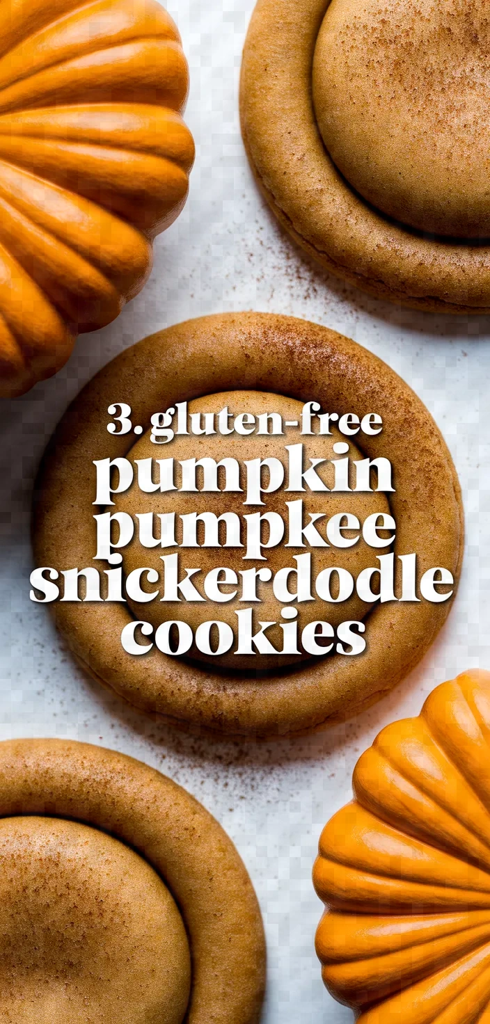 3. Gluten-Free Pumpkin Snickerdoodle Cookies