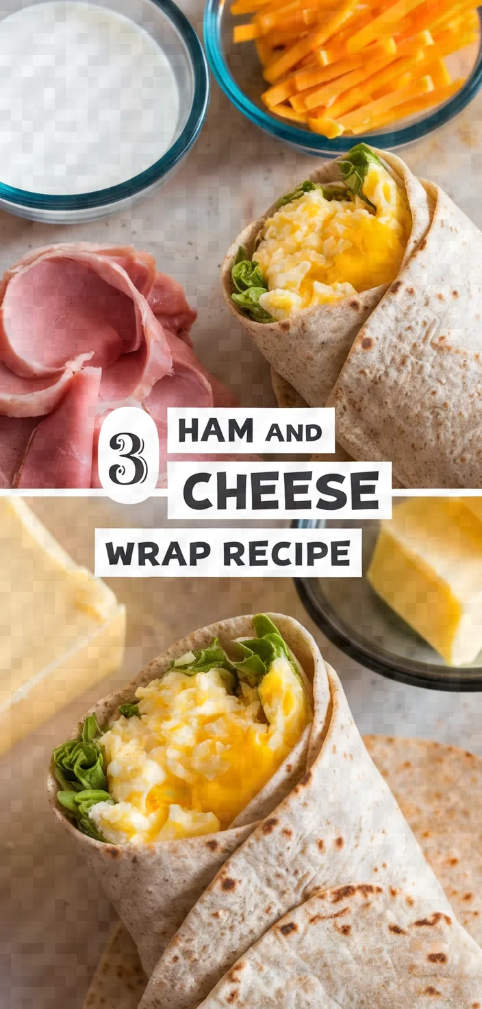 3. Ham and Cheese Egg Wrap Recipe