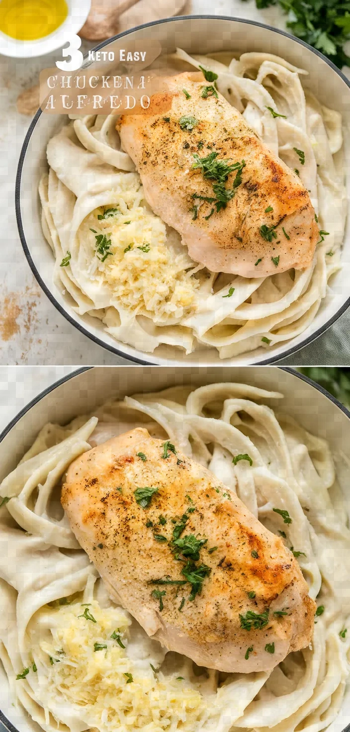 3. Keto Easy Chicken Alfredo