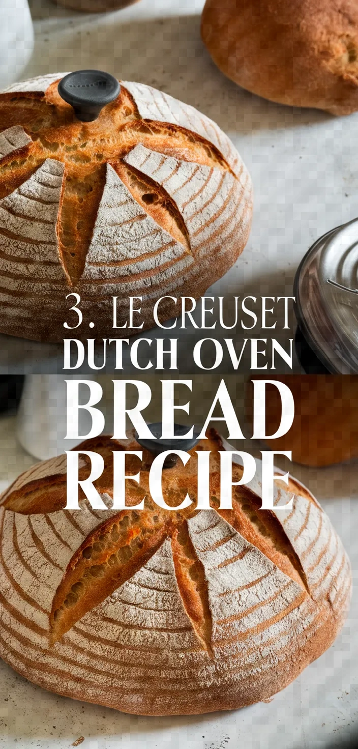 3. Le Creuset Dutch Oven Bread Recipe