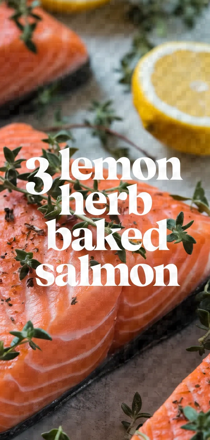 3. Lemon Herb Baked Salmon