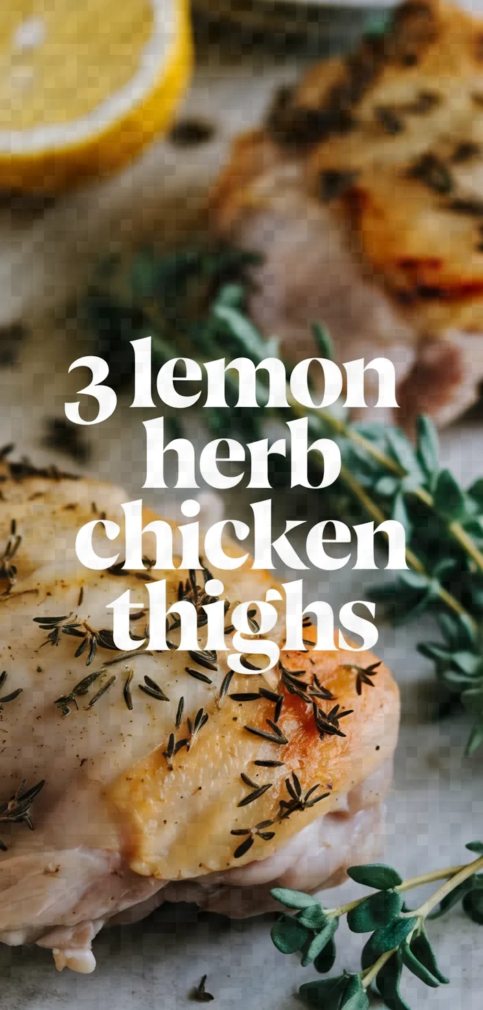 3. Lemon Herb Chicken Thighs