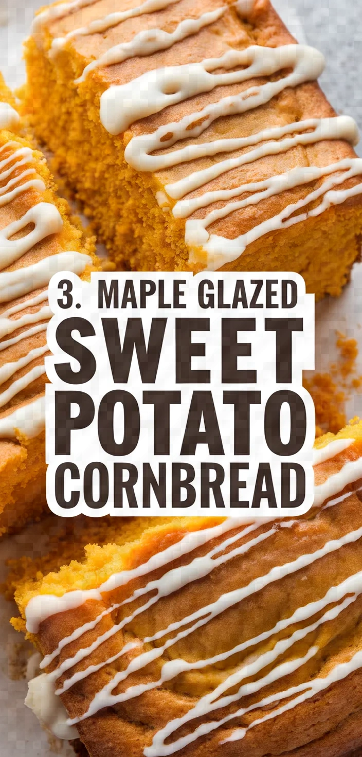 3. Maple Glazed Sweet Potato Cornbread