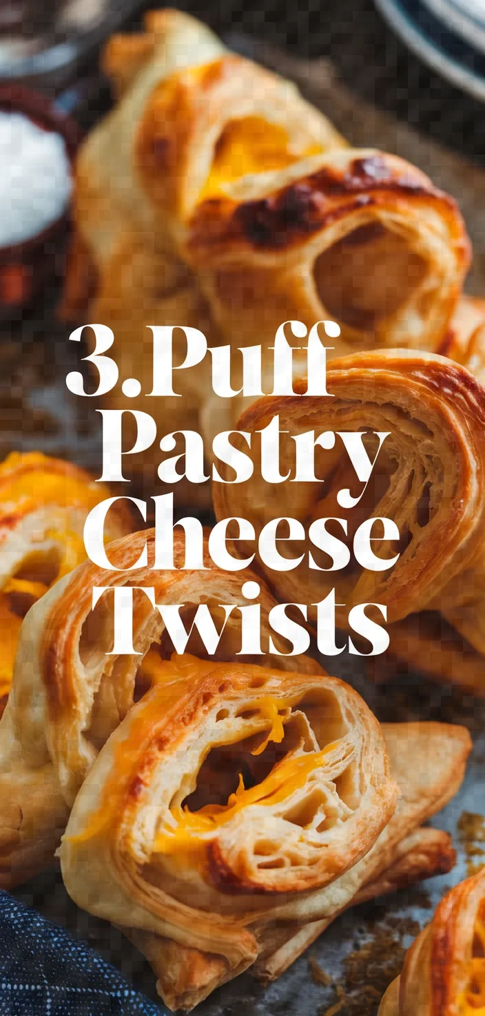 3. Puff Pastry Cheese Twists