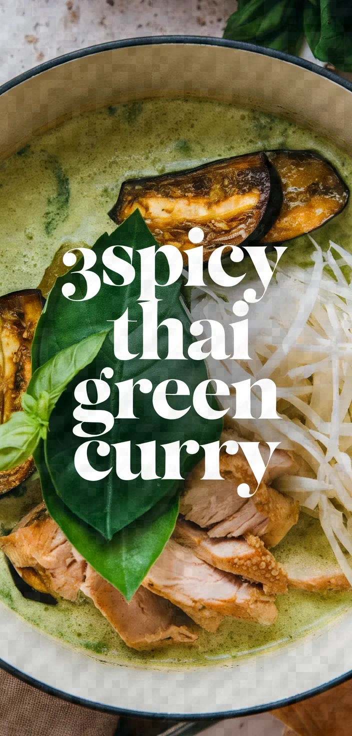 3. Spicy Thai Green Curry