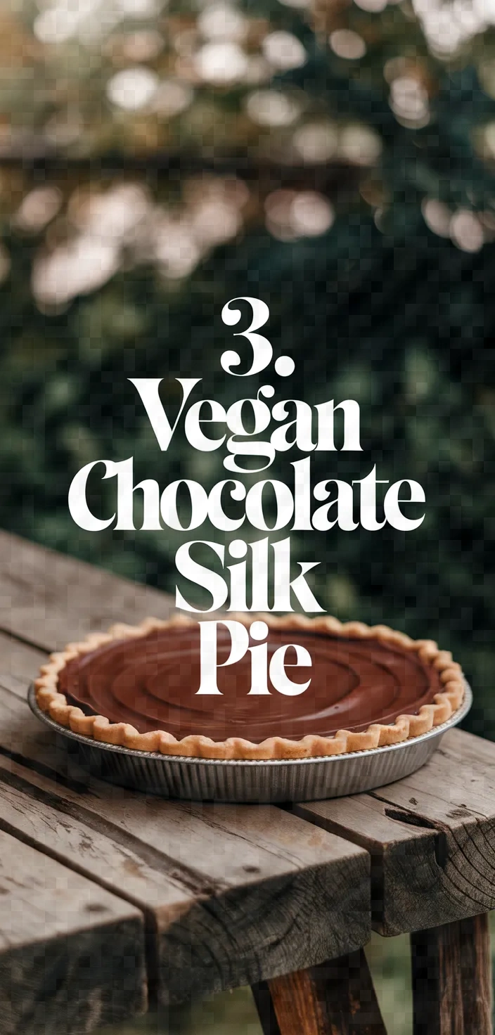 3. Vegan Chocolate Silk Pie