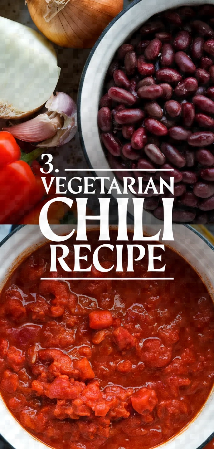 3. Vegetarian Chili Recipe