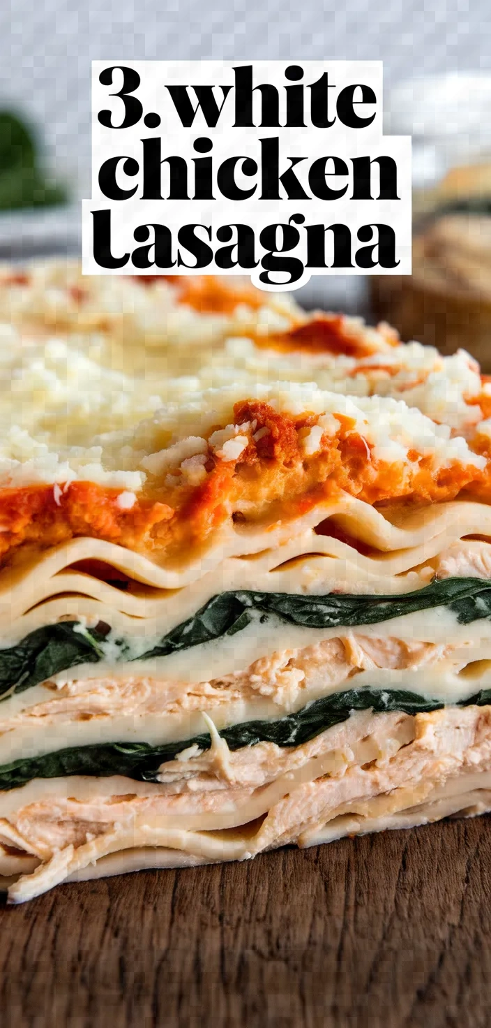 3. White Chicken Lasagna