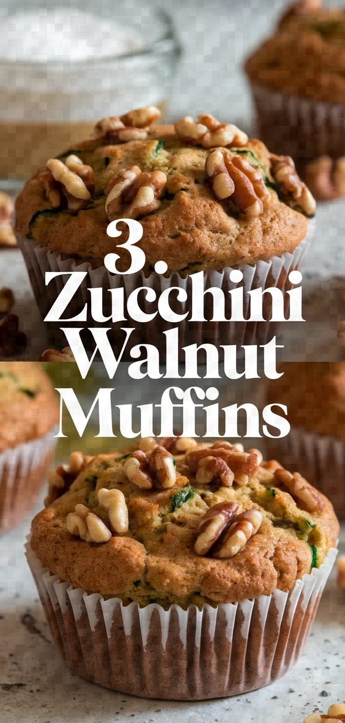 3. Zucchini Walnut Muffins