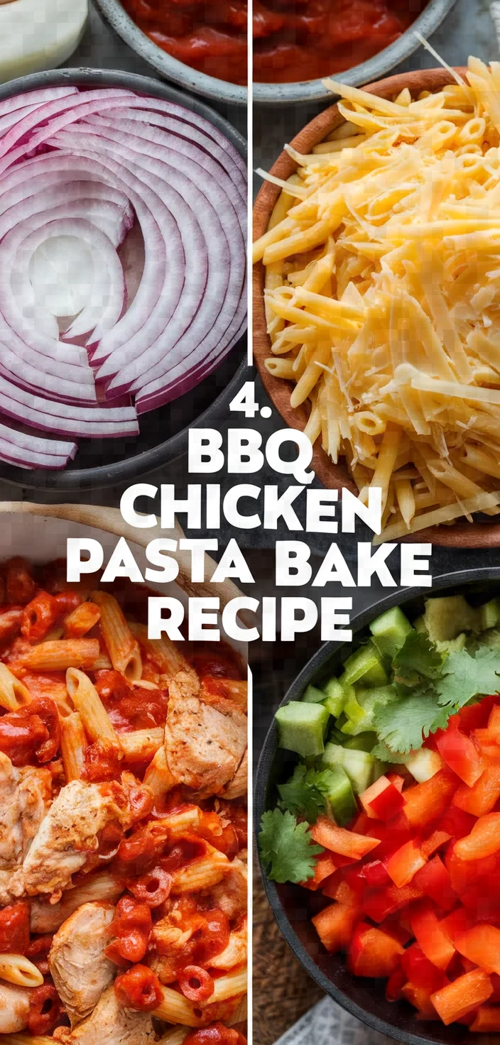 4. BBQ Chicken Pasta Bake Recipe