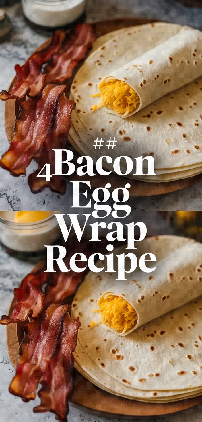 4. Bacon Egg Wrap Recipe