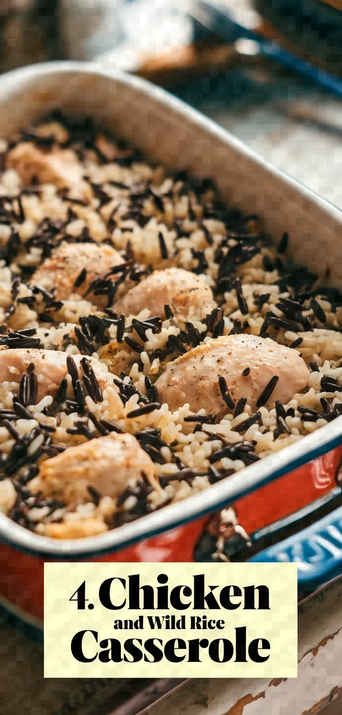 4. Chicken and Wild Rice Casserole