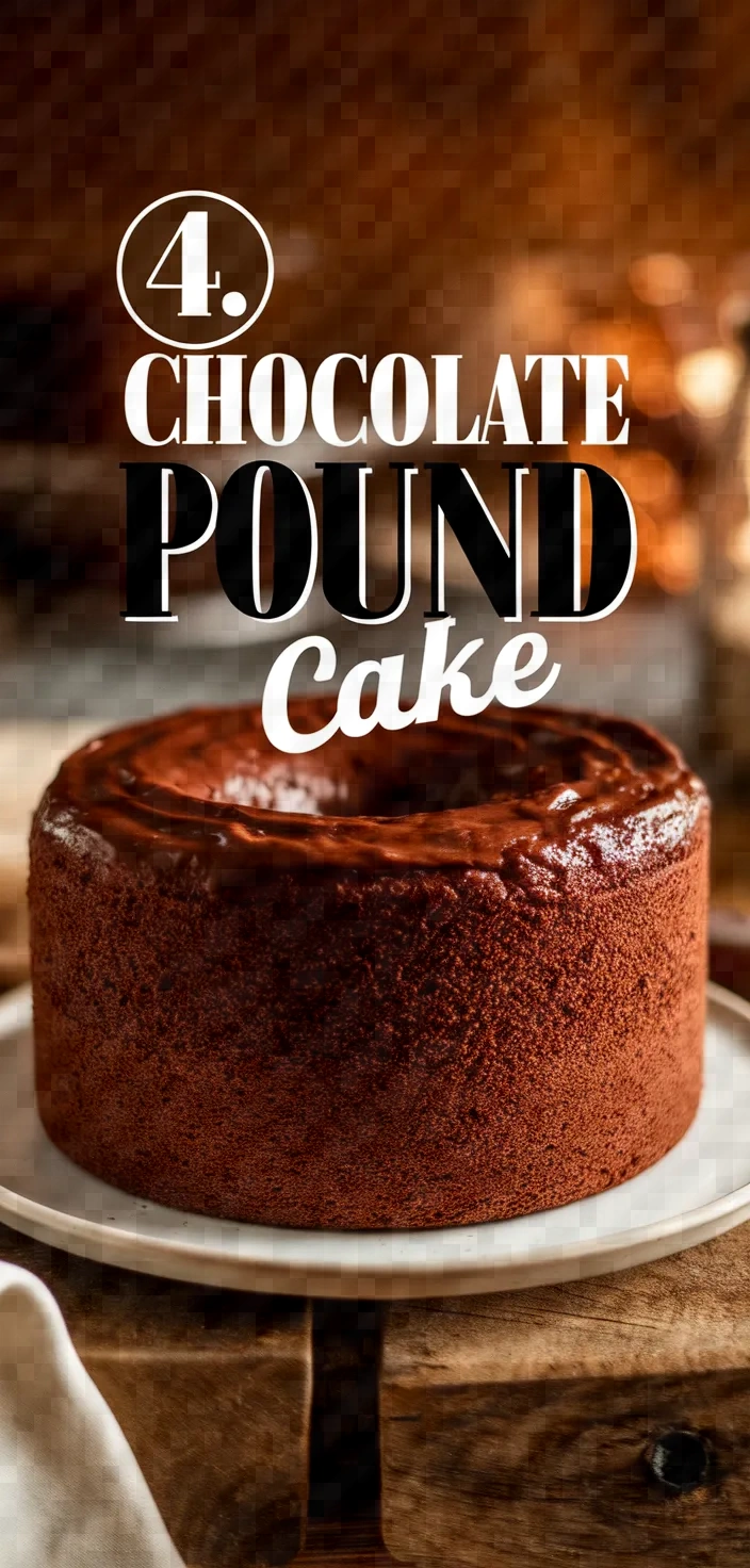 4. Chocolate Pound Cake