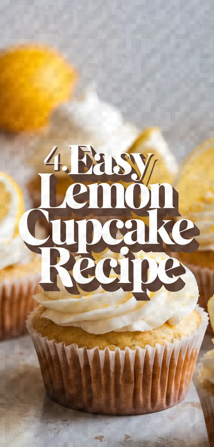 4. Easy Lemon Cupcake Recipe