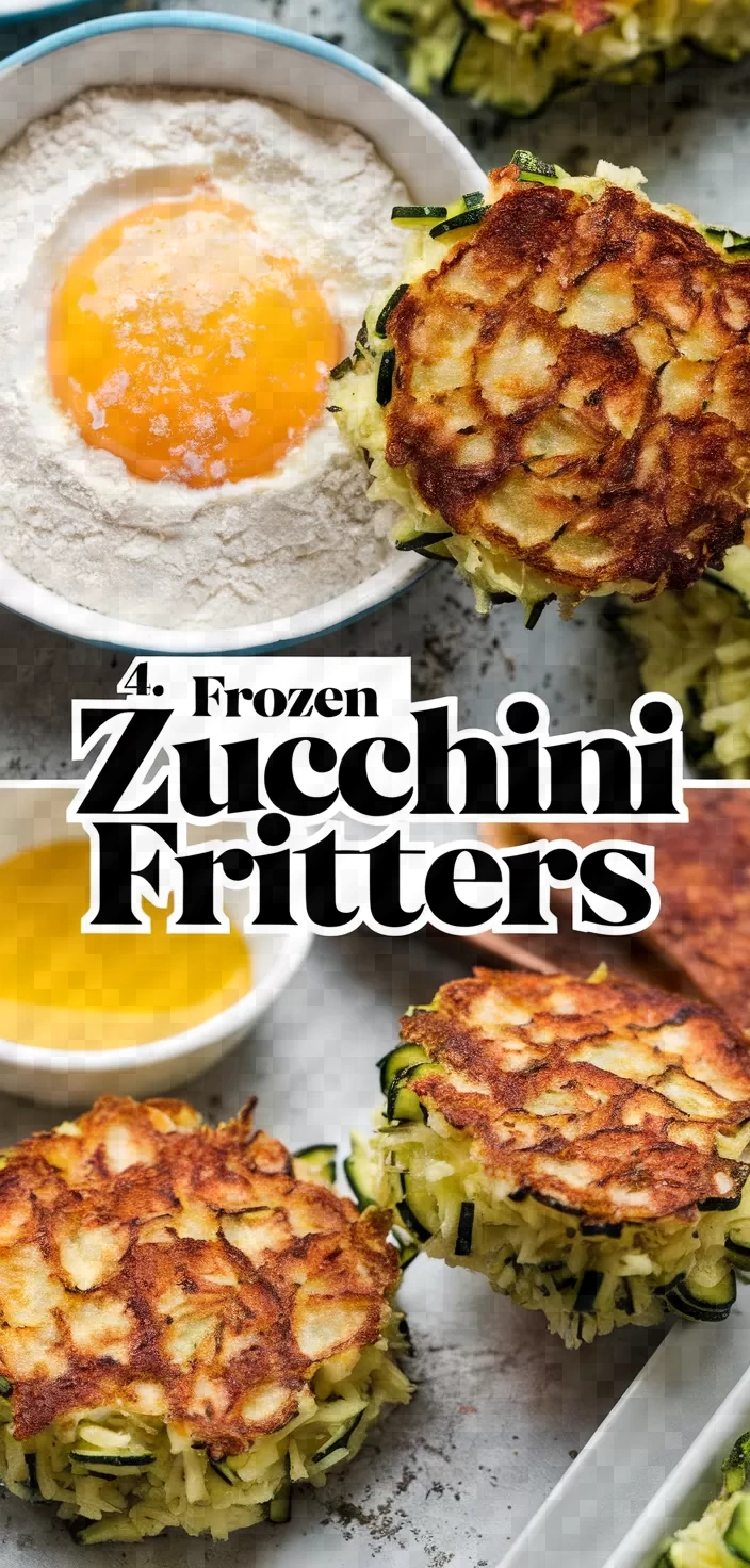 4. Frozen Zucchini Fritters