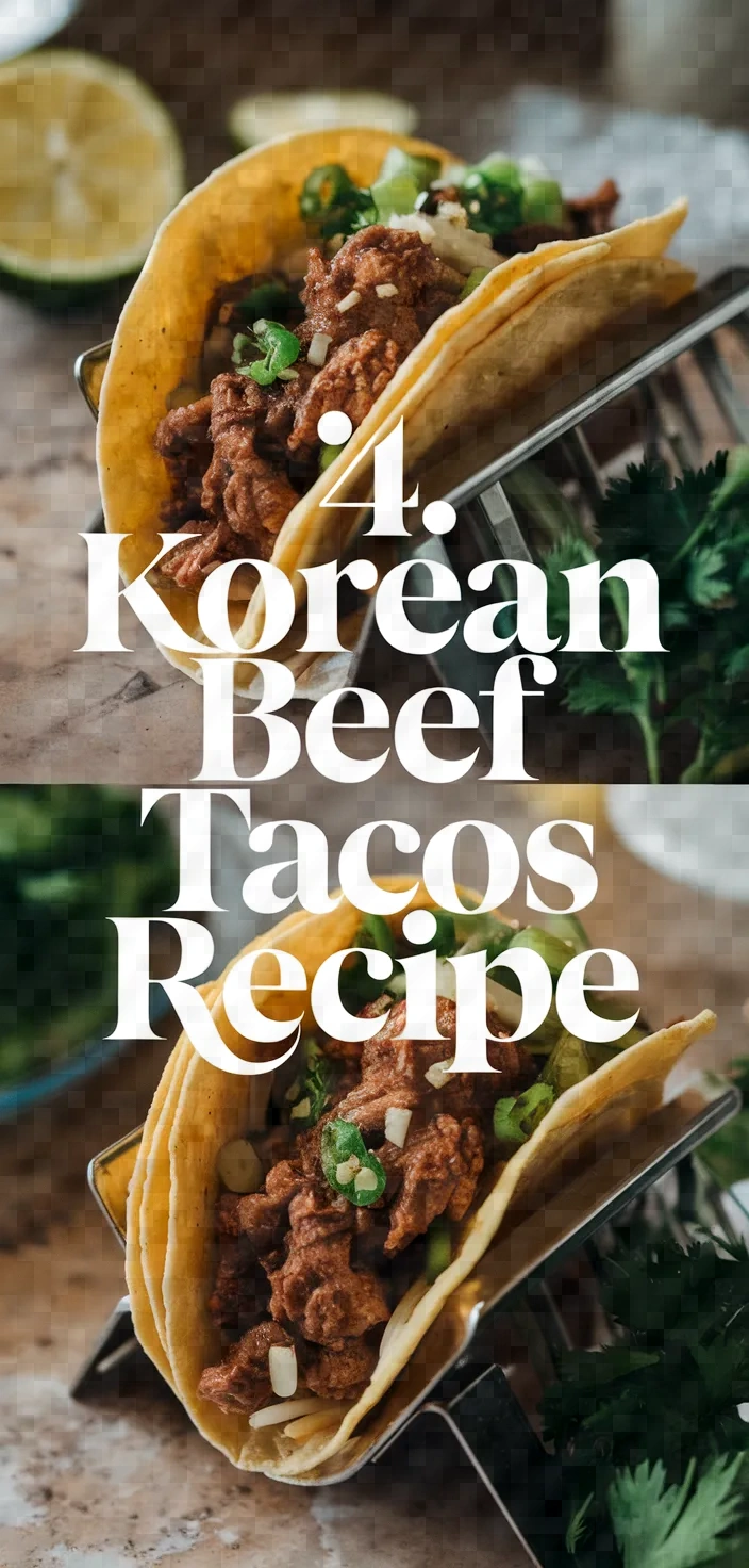 4. Korean Beef Tacos Recipe