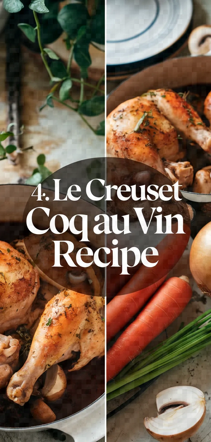 4. Le Creuset Coq au Vin Recipe