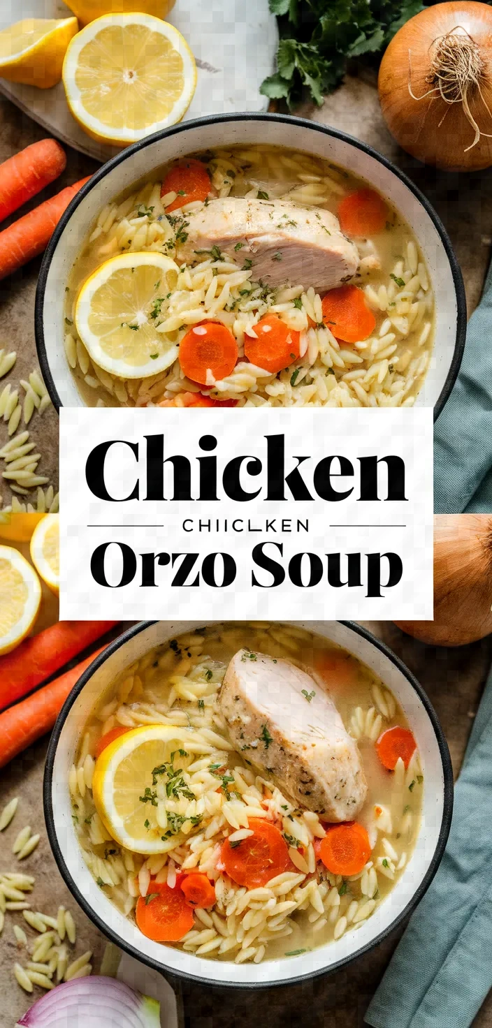 4. Lemon Chicken Orzo Soup