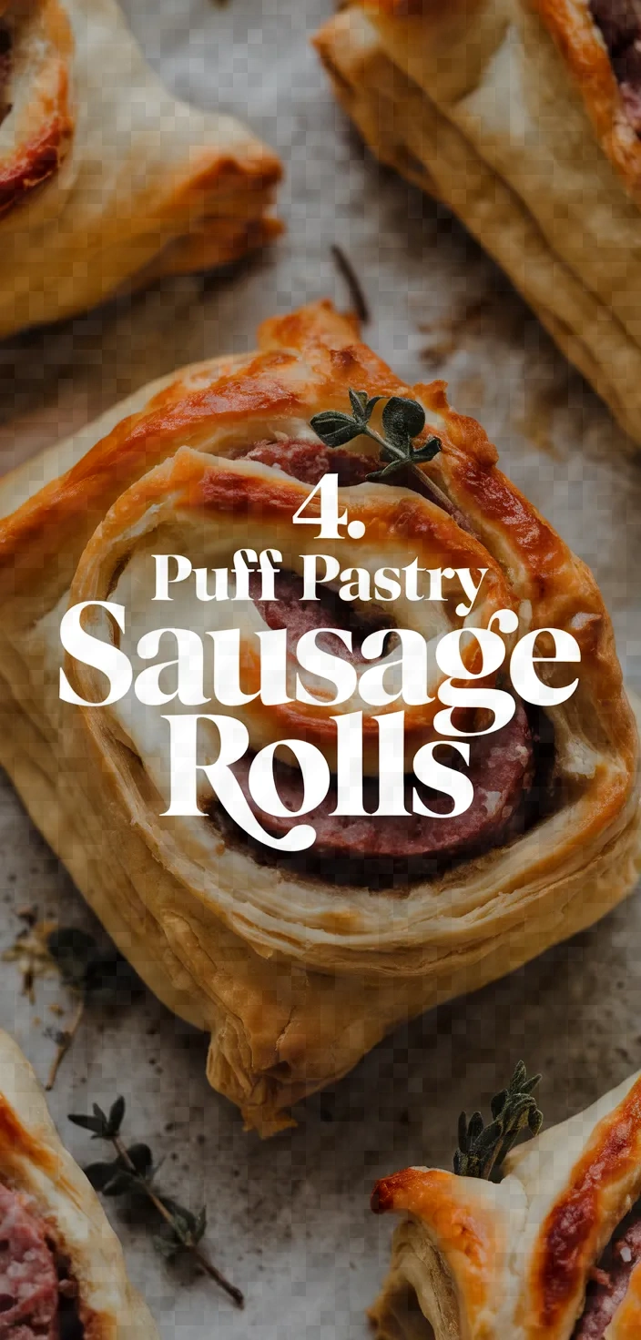 4. Puff Pastry Sausage Rolls